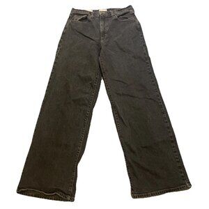 Y2K Style Jeans Women’s Size 8 Black High Rise Wise Leg Dark Denim Grunge Skater